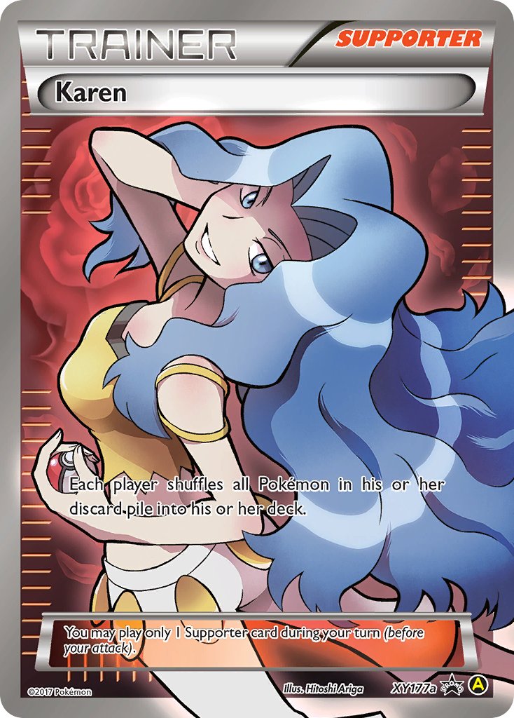 Karen (XY177a) [Alternate Art Promos] | Shuffle n Cut Hobbies & Games