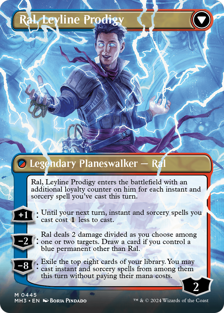 Ral, Monsoon Mage // Ral, Leyline Prodigy (Borderless) [Modern Horizons 3] | Shuffle n Cut Hobbies & Games