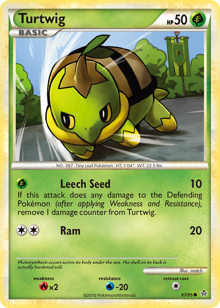 Turtwig (67/95) [HeartGold & SoulSilver: Unleashed] | Shuffle n Cut Hobbies & Games