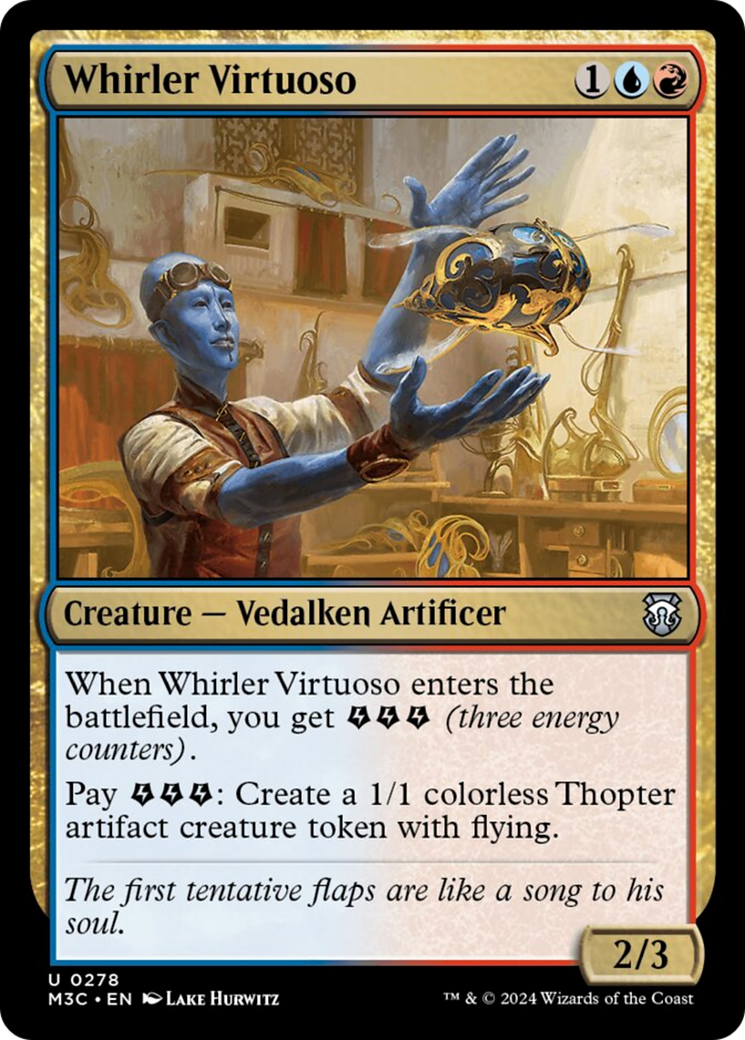 Whirler Virtuoso (Ripple Foil) [Modern Horizons 3 Commander] | Shuffle n Cut Hobbies & Games