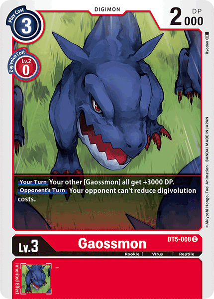 Gaossmon [BT5-008] [Battle of Omni] | Shuffle n Cut Hobbies & Games