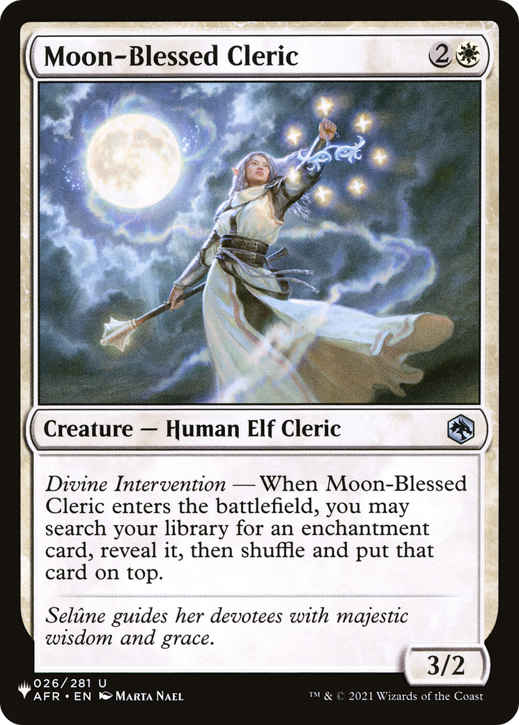 Moon-Blessed Cleric [The List] | Shuffle n Cut Hobbies & Games