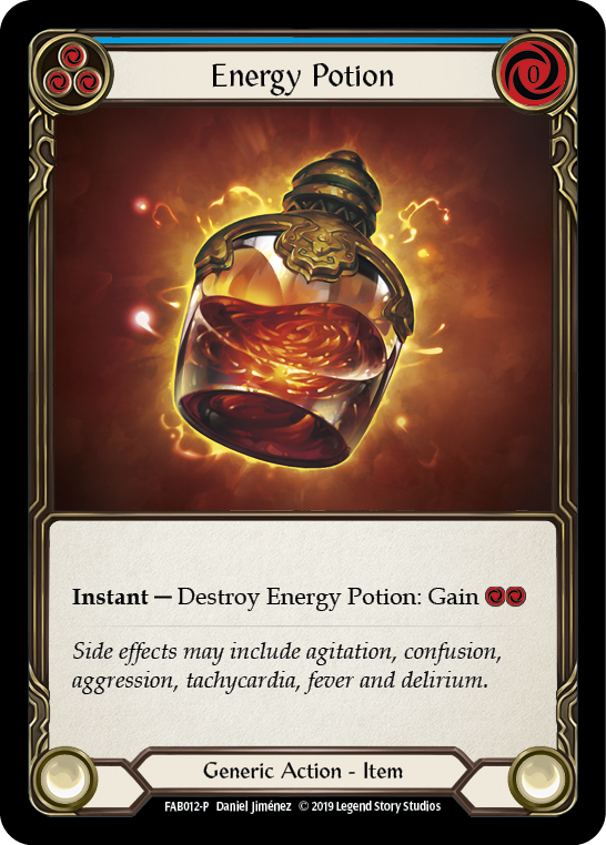 Energy Potion [FAB012-P] (Promo)  1st Edition Cold Foil | Shuffle n Cut Hobbies & Games