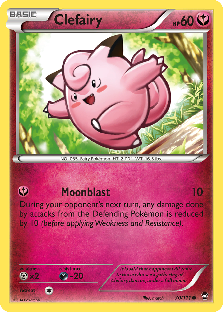 Clefairy (70/111) [XY: Furious Fists] | Shuffle n Cut Hobbies & Games