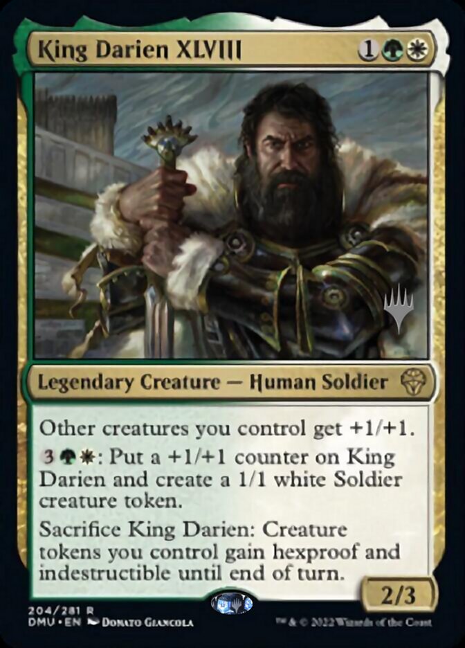 King Darien XLVIII (Promo Pack) [Dominaria United Promos] | Shuffle n Cut Hobbies & Games