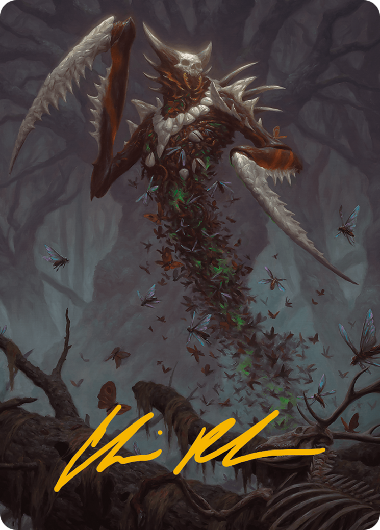 Grist, the Plague Swarm Art Card (Gold-Stamped Signature) [Modern Horizons 3 Art Series] | Shuffle n Cut Hobbies & Games