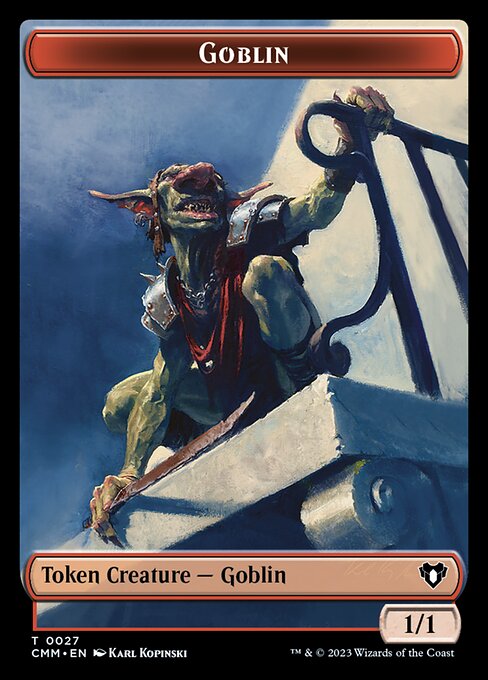 Zombie (0019) // Goblin Double-Sided Token [Commander Masters Tokens] | Shuffle n Cut Hobbies & Games