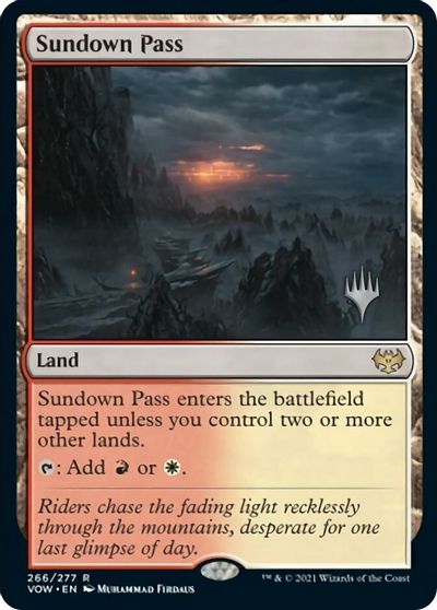 Sundown Pass (Promo Pack) [Innistrad: Crimson Vow Promos] | Shuffle n Cut Hobbies & Games