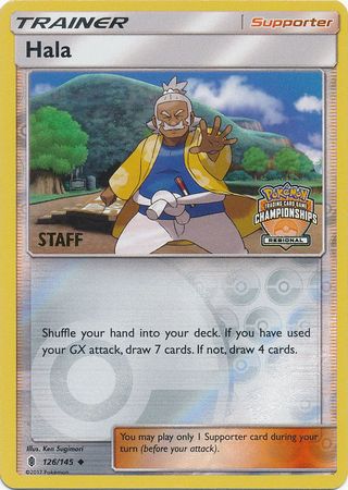 Hala (126/145) (Regional Championship Promo Staff) [Sun & Moon: Guardians Rising] | Shuffle n Cut Hobbies & Games