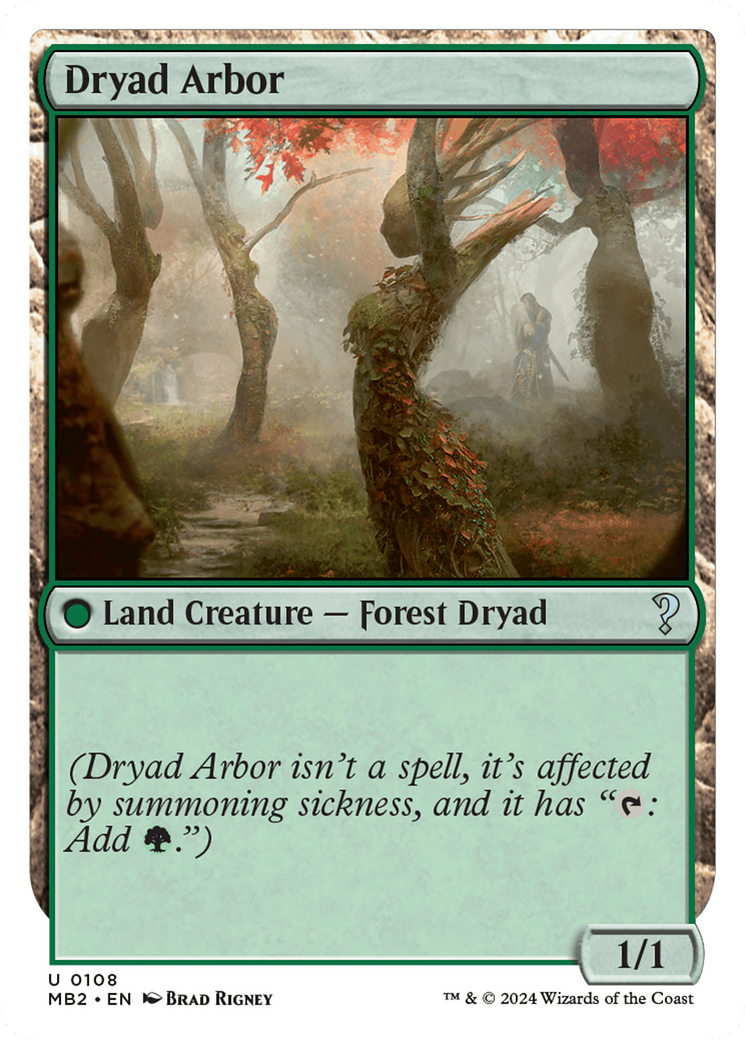 Dryad Arbor (White Border) [Mystery Booster 2] | Shuffle n Cut Hobbies & Games