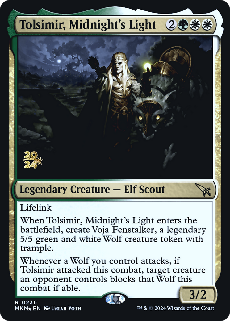 Tolsimir, Midnight's Light [Murders at Karlov Manor Prerelease Promos] | Shuffle n Cut Hobbies & Games