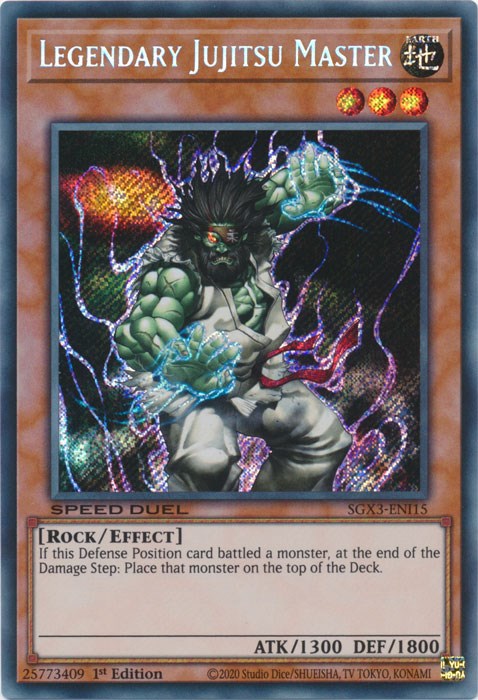 Legendary Jujitsu Master [SGX3-ENI15] Secret Rare | Shuffle n Cut Hobbies & Games