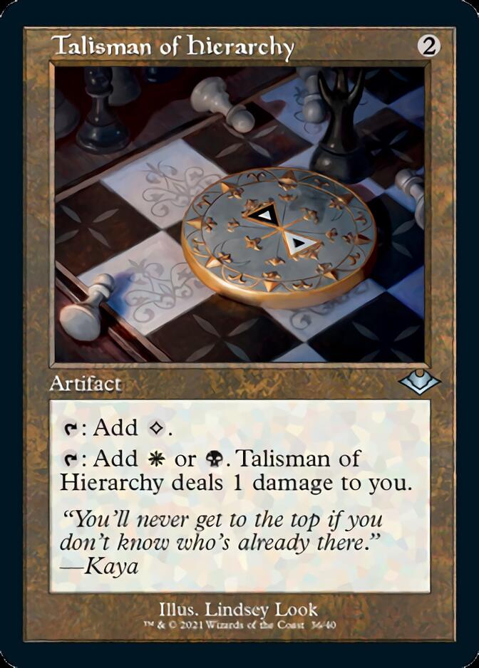 Talisman of Hierarchy (Retro) [Modern Horizons] | Shuffle n Cut Hobbies & Games