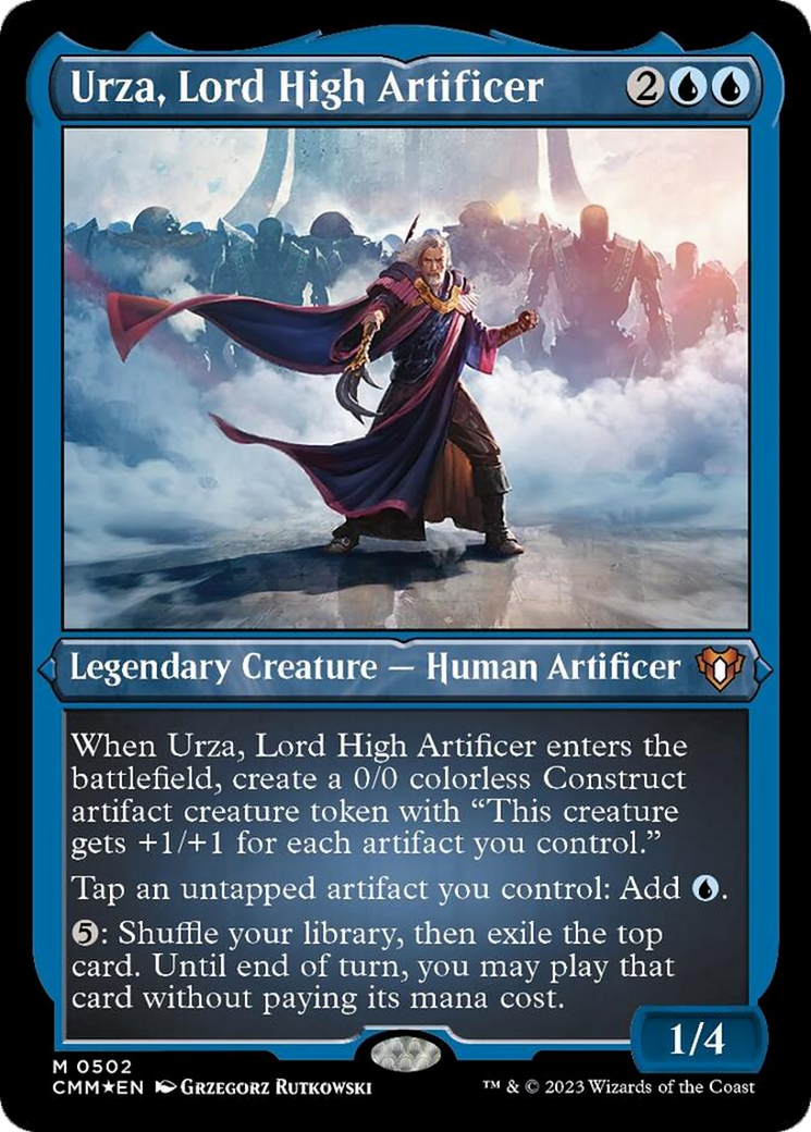 Urza, Lord High Artificer (Foil Etched) [Commander Masters] | Shuffle n Cut Hobbies & Games