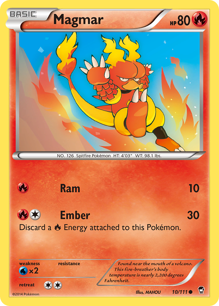 Magmar (10/111) [XY: Furious Fists] | Shuffle n Cut Hobbies & Games