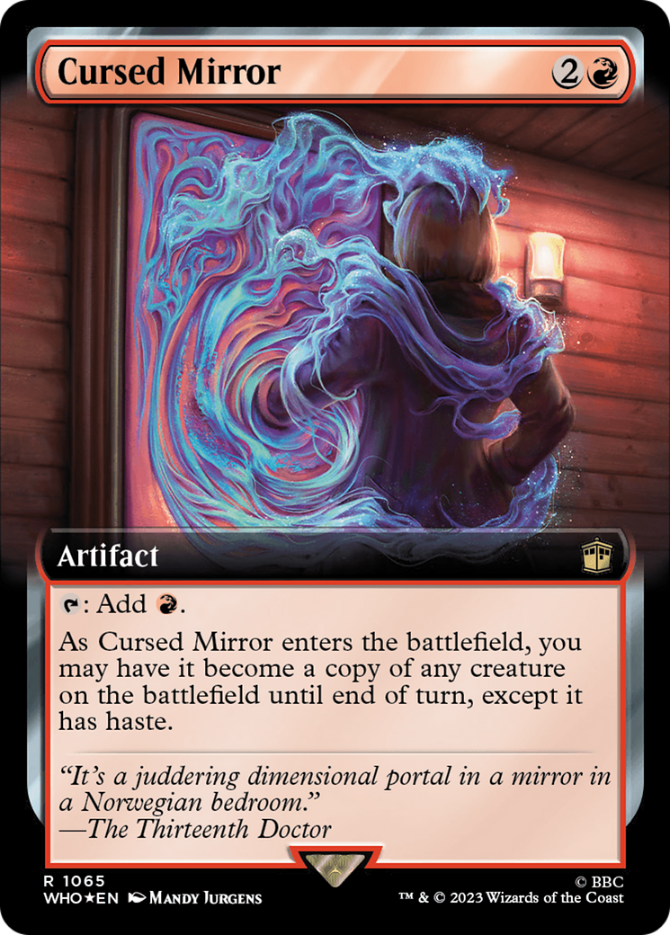 Cursed Mirror (Extended Art) (Surge Foil) [Doctor Who] | Shuffle n Cut Hobbies & Games