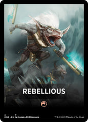 Rebellious Theme Card [Phyrexia: All Will Be One Tokens] | Shuffle n Cut Hobbies & Games