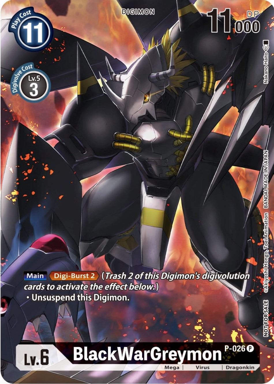 BlackWarGreymon [P-026] (Winner Pack Across Time) [Promotional Cards] | Shuffle n Cut Hobbies & Games