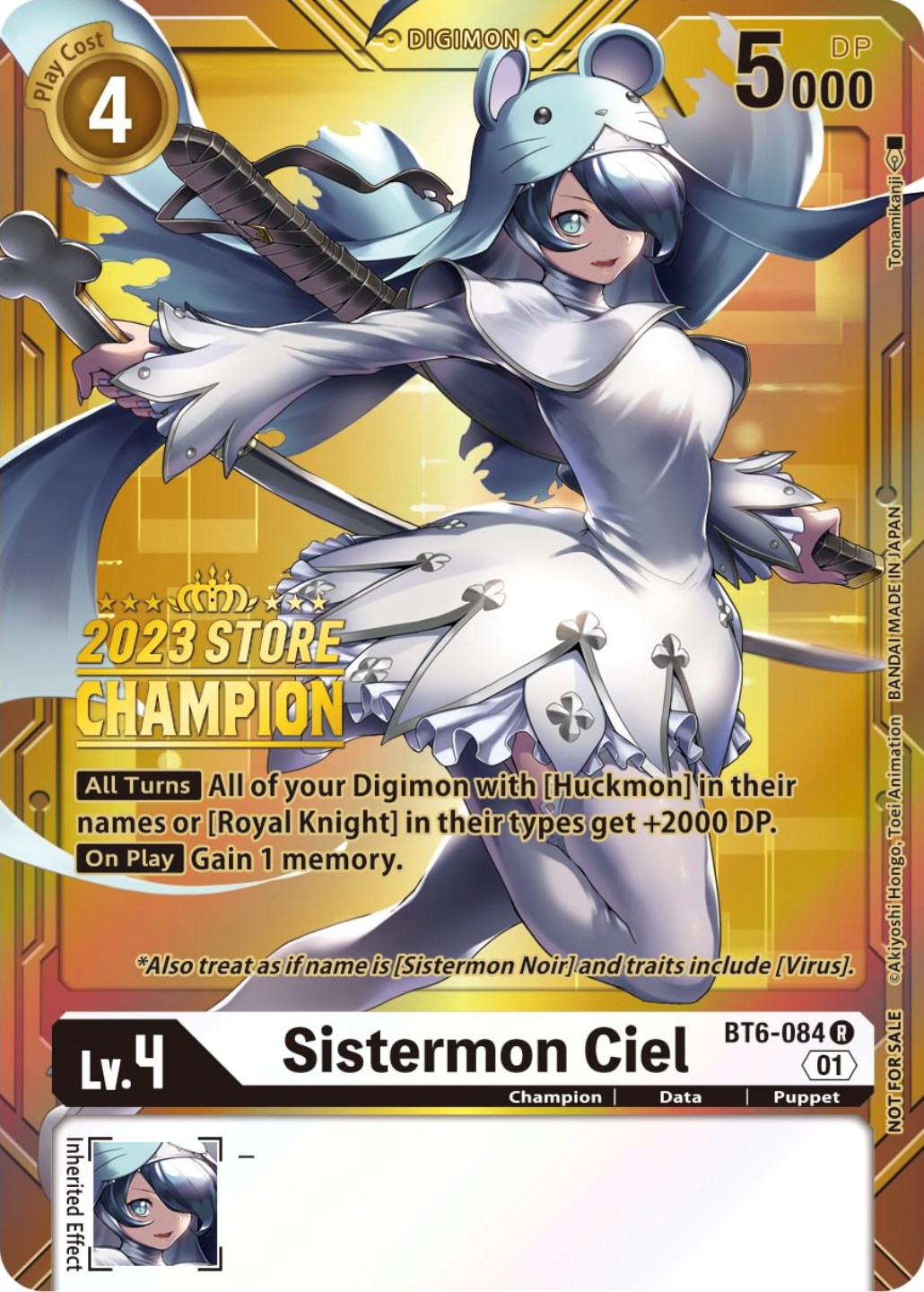 Sistermon Ciel [BT6-084] (2023 Store Champion) [Double Diamond Promos] | Shuffle n Cut Hobbies & Games