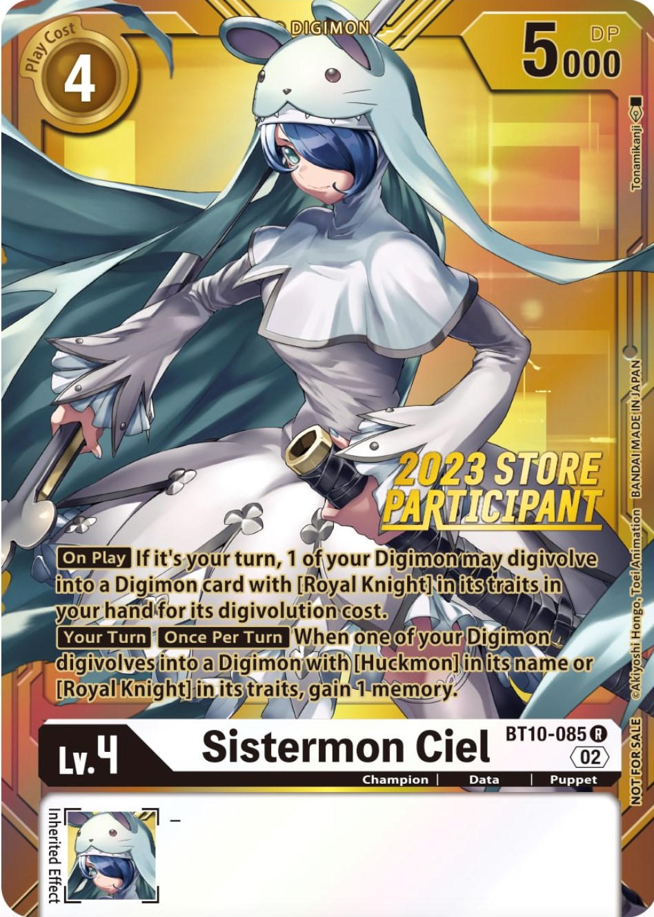 Sistermon Ciel [BT10-085] (2023 Store Participant) [Xros Encounter Promos] | Shuffle n Cut Hobbies & Games