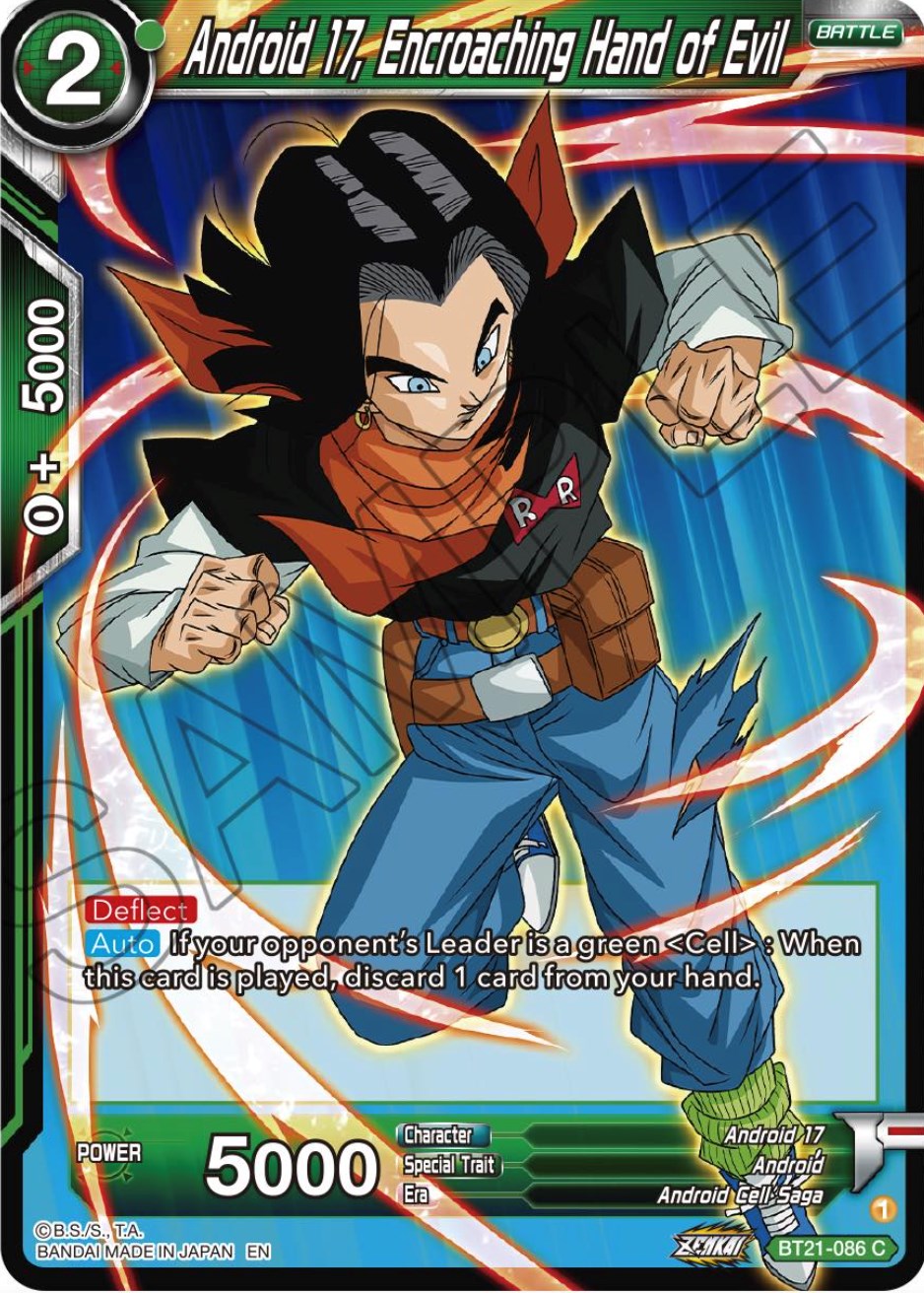 Android 17, Encroaching Hand of Evil (BT21-086) [Wild Resurgence] | Shuffle n Cut Hobbies & Games