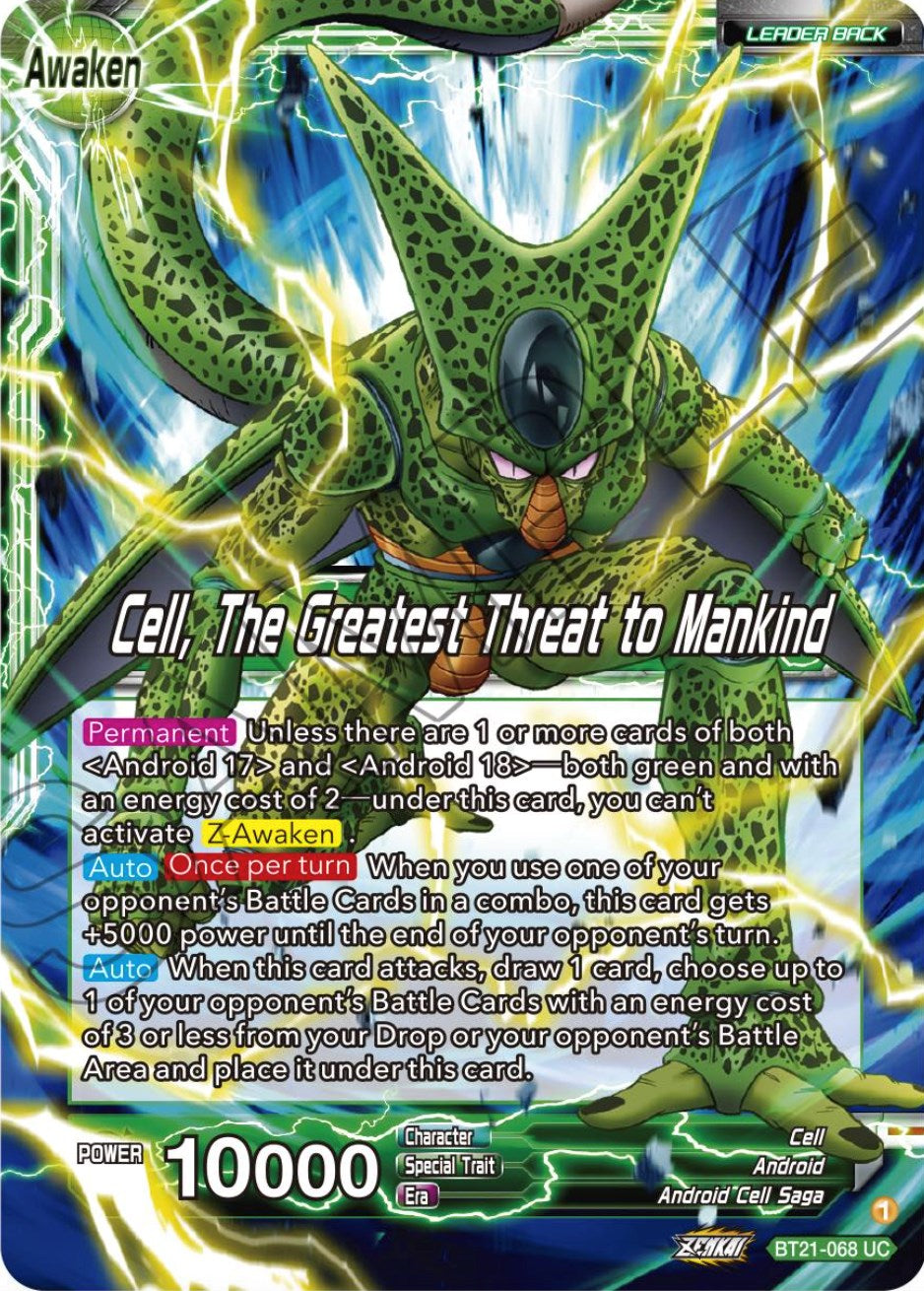 Cell // Cell, The Greatest Threat to Mankind (BT21-068) [Wild Resurgence] | Shuffle n Cut Hobbies & Games