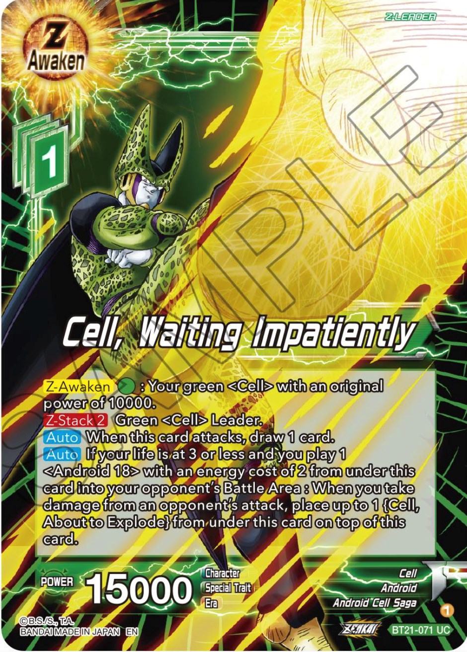 Cell, Waiting Impatiently (BT21-071) [Wild Resurgence] | Shuffle n Cut Hobbies & Games