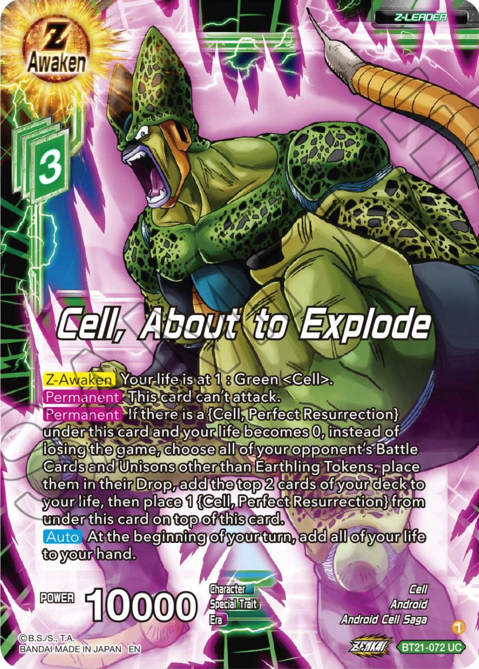 Cell, About to Explode (BT21-072) [Wild Resurgence] | Shuffle n Cut Hobbies & Games