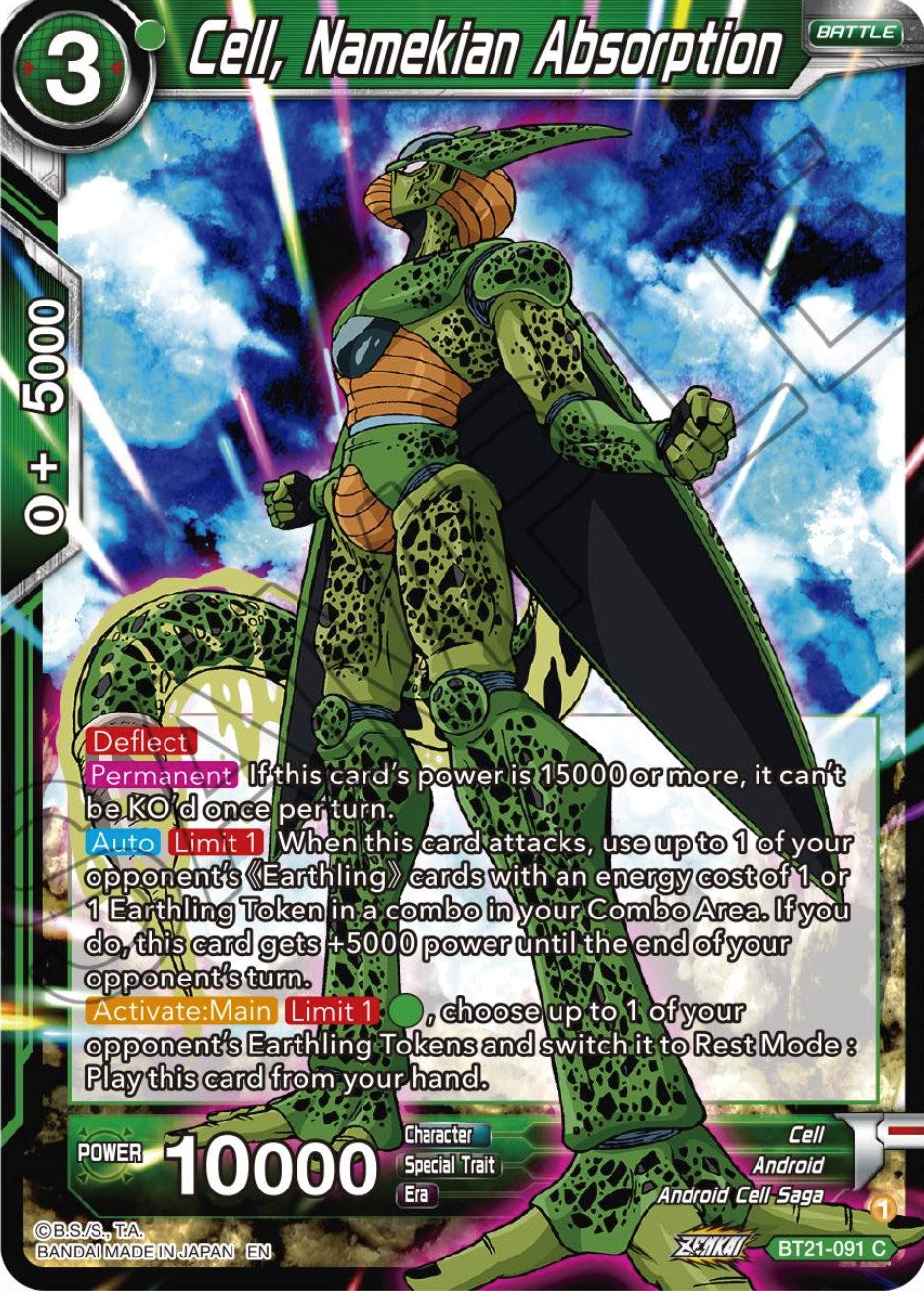 Cell, Namekian Absorption (BT21-091) [Wild Resurgence] | Shuffle n Cut Hobbies & Games