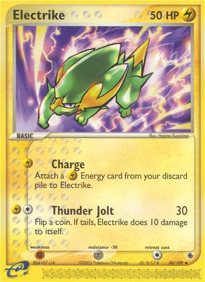 Electrike (30/109) [EX: Ruby & Sapphire] | Shuffle n Cut Hobbies & Games