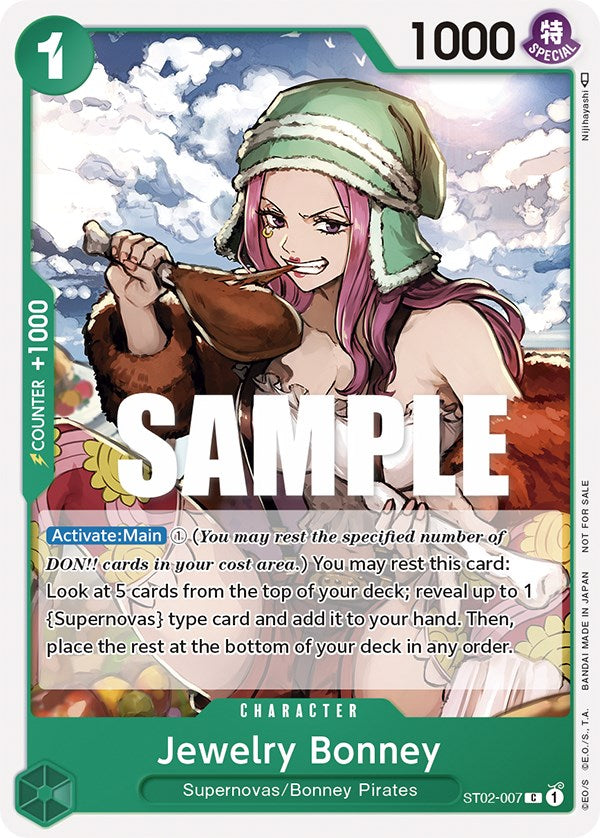 Jewelry Bonney (Tournament Pack Vol. 3) [Participant] [One Piece Promotion Cards] | Shuffle n Cut Hobbies & Games