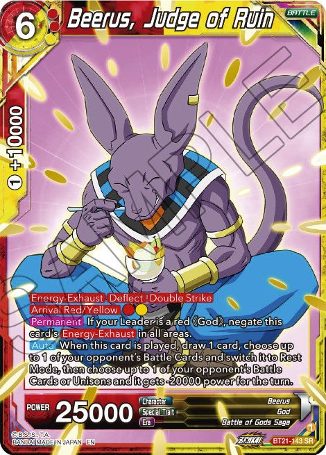 Beerus, Judge of Ruin (BT21-143) [Wild Resurgence] | Shuffle n Cut Hobbies & Games