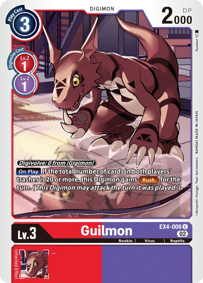 Guilmon [EX4-006] [Alternative Being Booster] | Shuffle n Cut Hobbies & Games