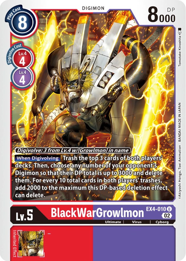 BlackWarGrowlmon [EX4-010] [Alternative Being Booster] | Shuffle n Cut Hobbies & Games