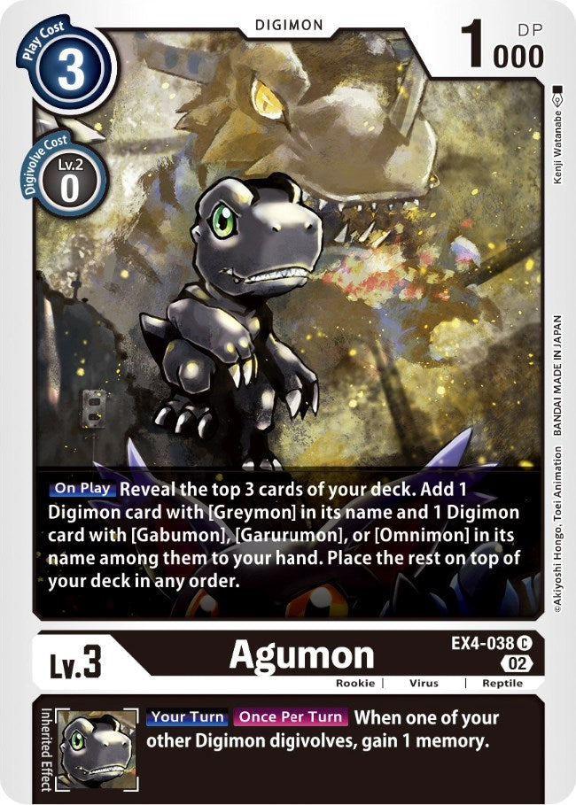 Agumon [EX4-038] [Alternative Being Booster] | Shuffle n Cut Hobbies & Games