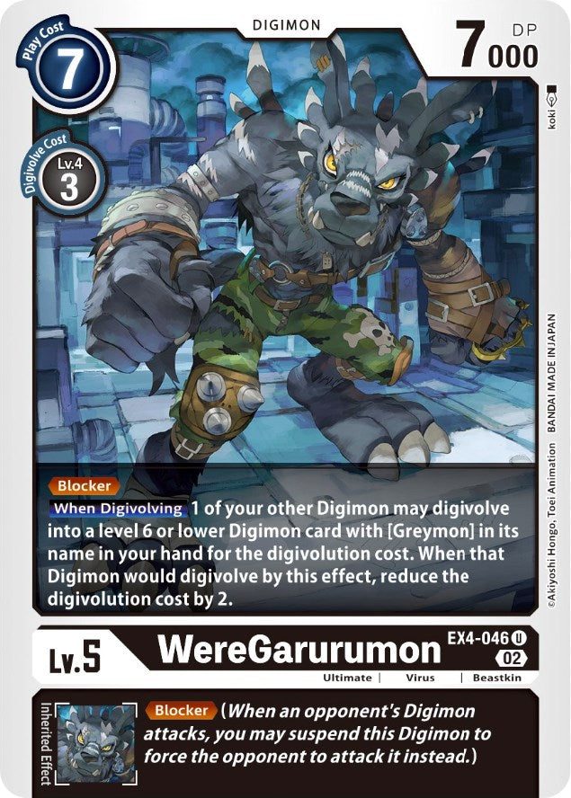 WereGarurumon [EX4-046] [Alternative Being Booster] | Shuffle n Cut Hobbies & Games