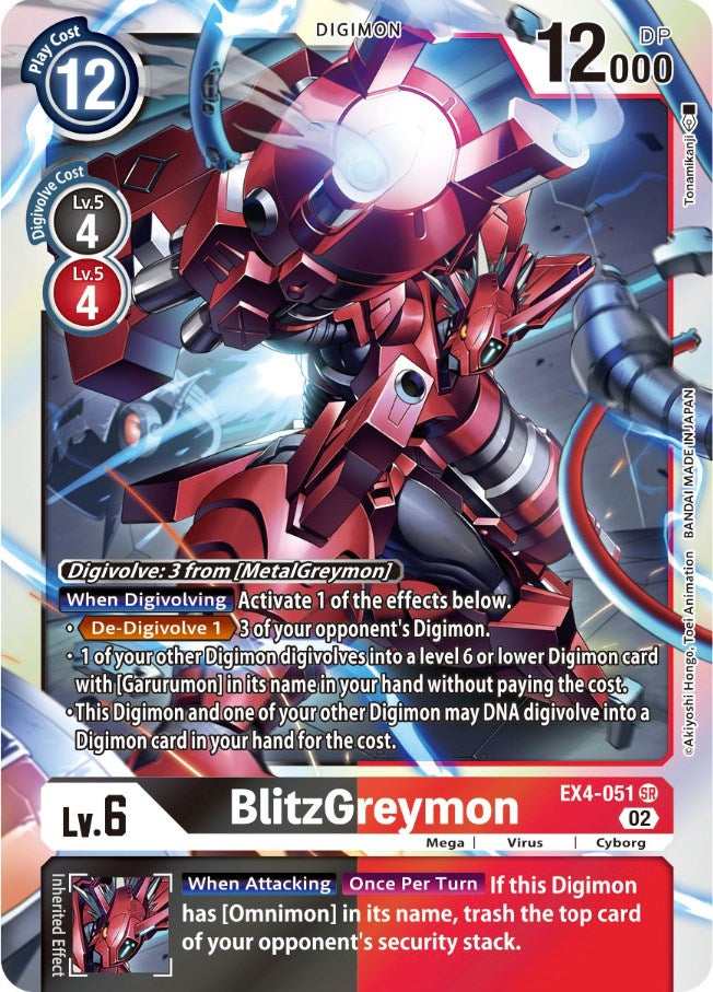 BlitzGreymon [EX4-051] [Alternative Being Booster] | Shuffle n Cut Hobbies & Games