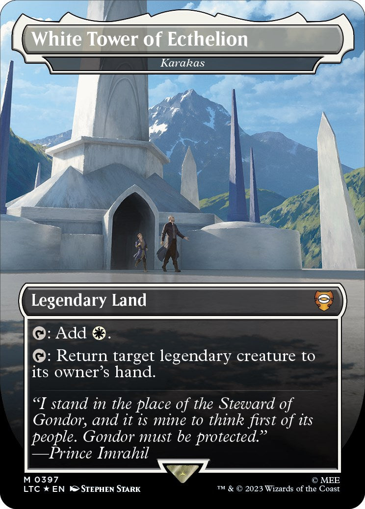 White Tower of Ecthelion - Karakas (Surge Foil Realms and Relics) [The Lord of the Rings: Tales of Middle-Earth Commander] | Shuffle n Cut Hobbies & Games