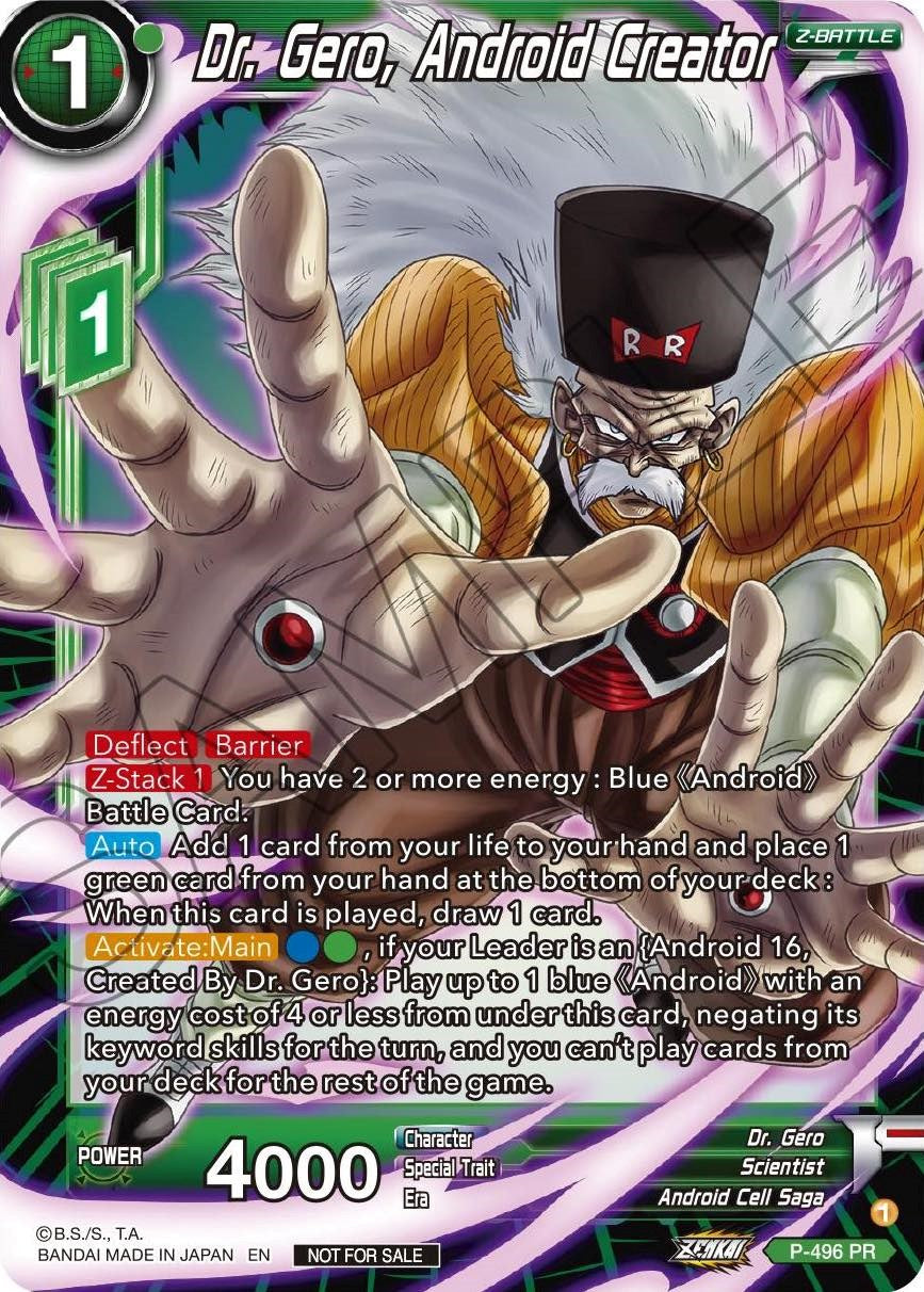 Dr. Gero, Android Creator (P-496) [Promotion Cards] | Shuffle n Cut Hobbies & Games