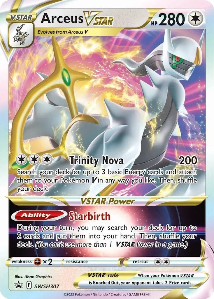 Arceus VSTAR (SWSH307) [Sword & Shield: Black Star Promos] | Shuffle n Cut Hobbies & Games