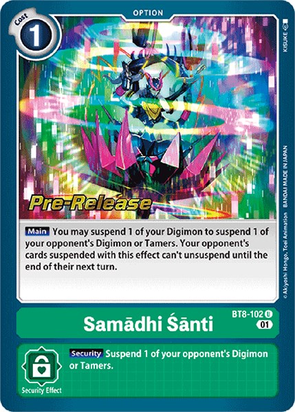 Samadhi Santi [BT8-102] [New Awakening Pre-Release Cards] | Shuffle n Cut Hobbies & Games