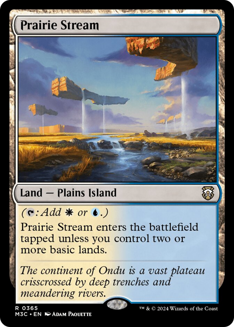 Prairie Stream (Ripple Foil) [Modern Horizons 3 Commander] | Shuffle n Cut Hobbies & Games