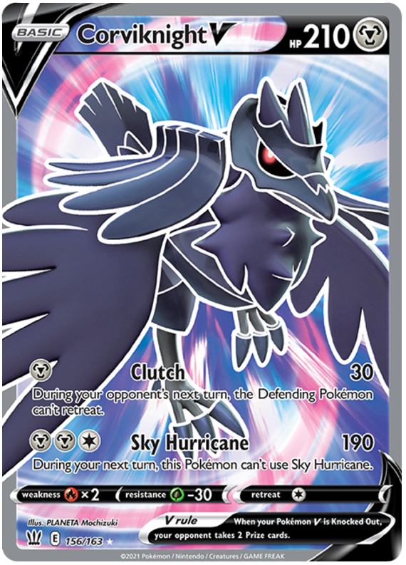 Corviknight V (156/163) [Sword & Shield: Battle Styles] | Shuffle n Cut Hobbies & Games