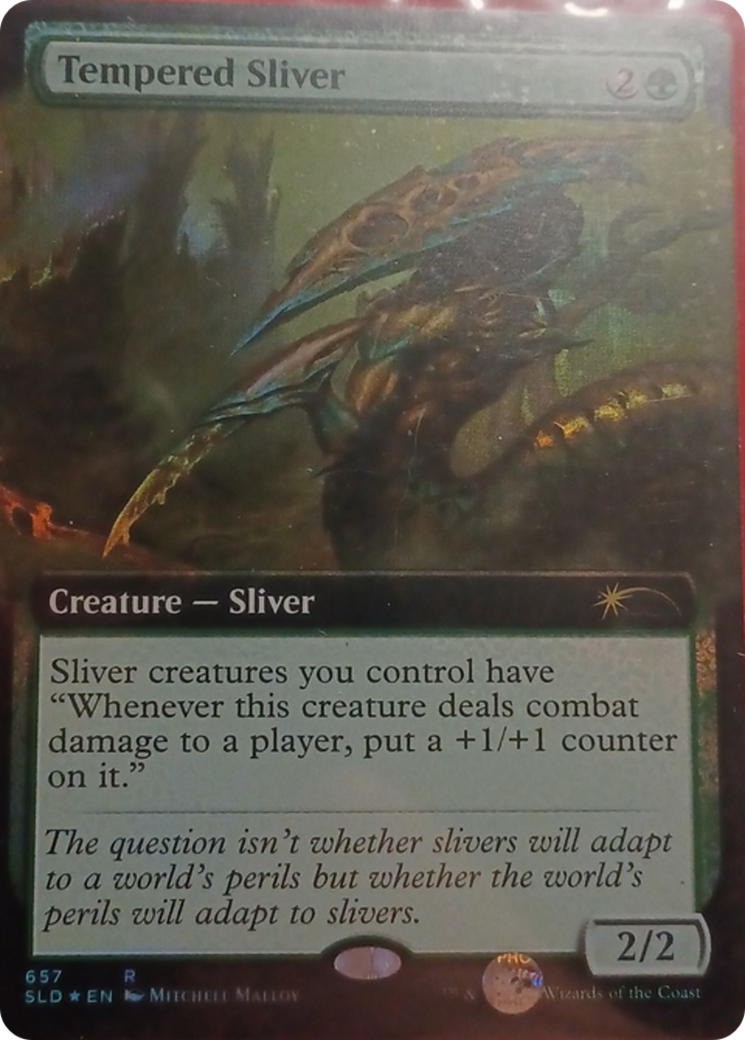 Tempered Sliver (Extended Art) [Secret Lair Drop Promos] | Shuffle n Cut Hobbies & Games