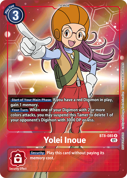 Yolei Inoue [BT8-085] (Alternative Art - Box Topper) [New Awakening] | Shuffle n Cut Hobbies & Games