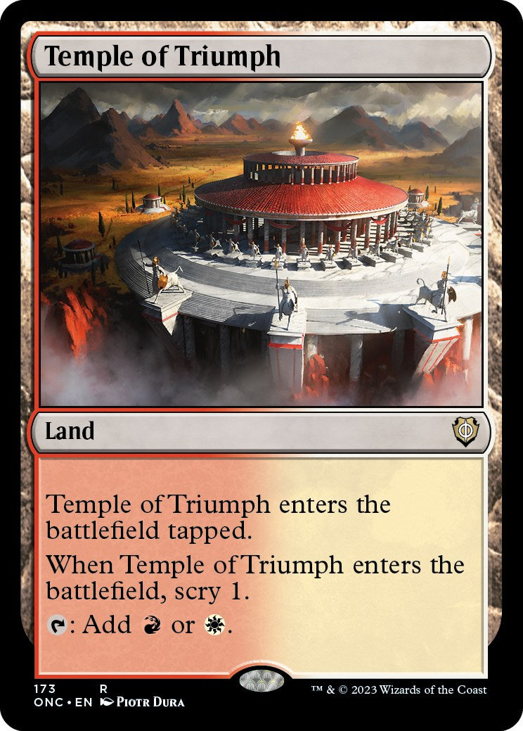 Temple of Triumph [Phyrexia: All Will Be One Commander] | Shuffle n Cut Hobbies & Games