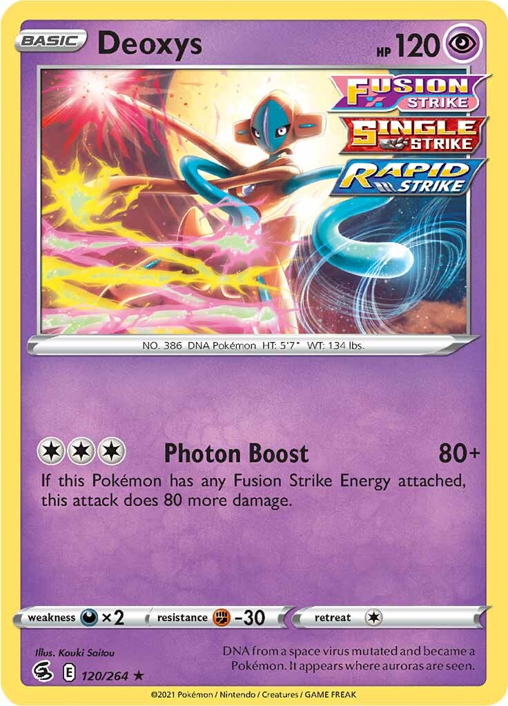 Deoxys (120/264) [Sword & Shield: Fusion Strike] | Shuffle n Cut Hobbies & Games