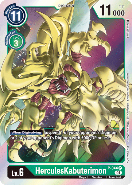 HerculesKabuterimon [P-044] [Promotional Cards] | Shuffle n Cut Hobbies & Games