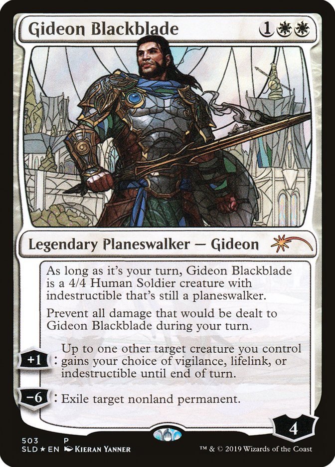 Gideon Blackblade (Stained Glass) [Secret Lair Drop Promos] | Shuffle n Cut Hobbies & Games