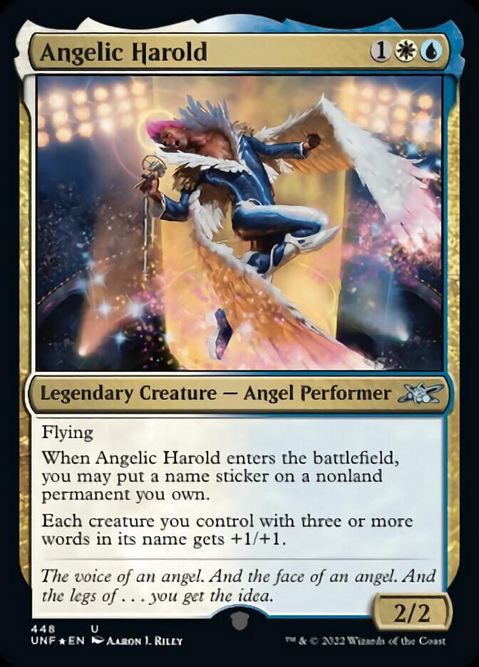 Angelic Harold (Galaxy Foil) [Unfinity] | Shuffle n Cut Hobbies & Games